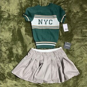 Harper Green and Gray Outfit Set